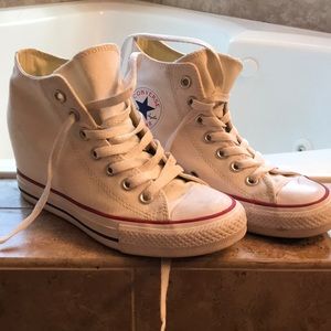Converse wedge high tops
